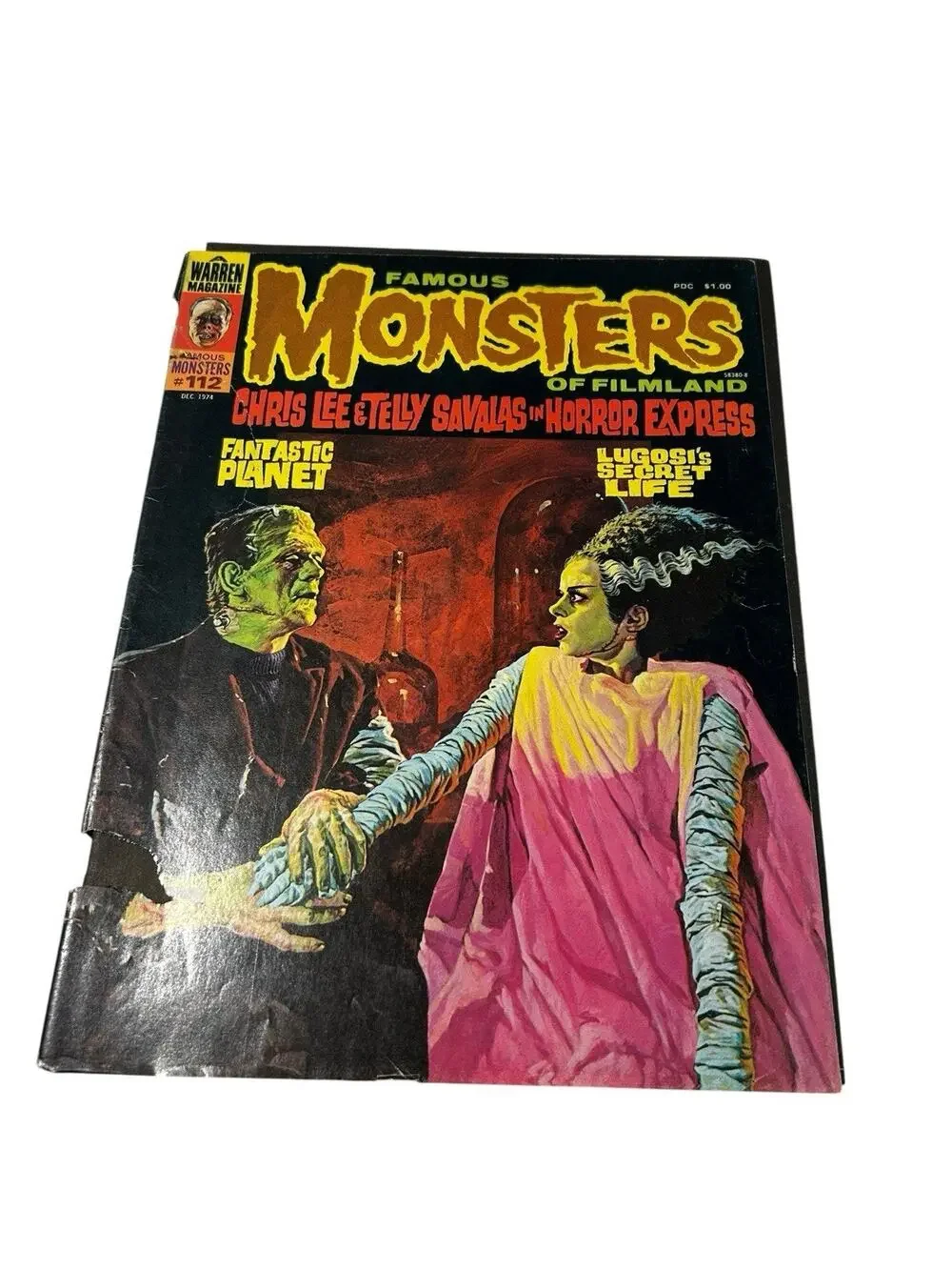 December 1974 FAMOUS MONSTERS OF FILMLAND #112 Magazine 4pix